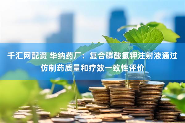 千汇网配资 华纳药厂：复合磷酸氢钾注射液通过仿制药质量和疗效一致性评价