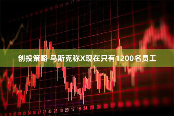 创投策略 马斯克称X现在只有1200名员工
